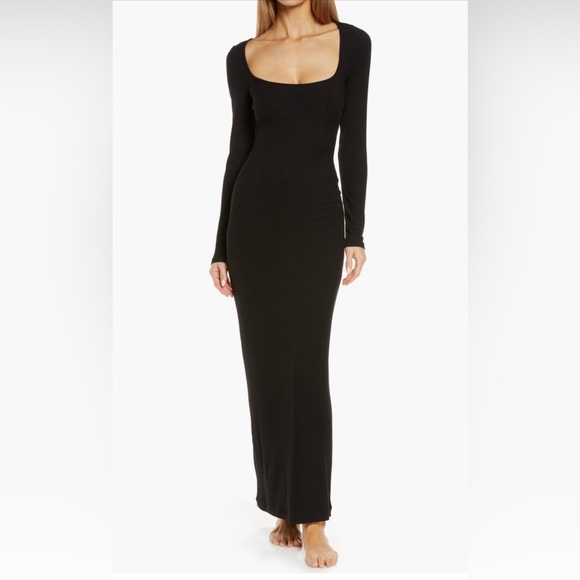 SKIMS Soft Lounge Long Sleeve Dress Size X-Small $90